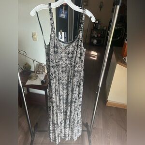 Torrid Monochrome Floral Maxi Dress
